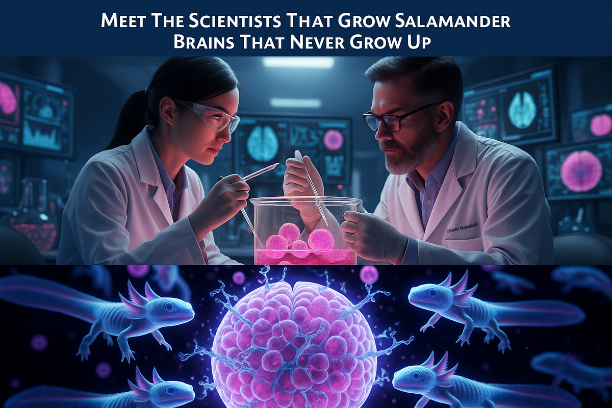 Meet the Scientists Who Grow Salamander Brains That Never Grow Up | Biomatik